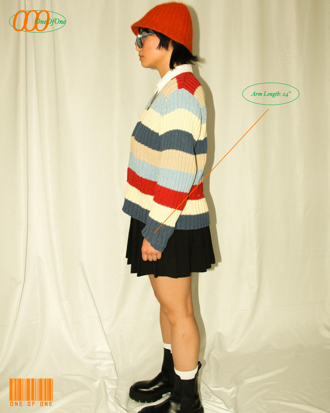 UNISEX Multi-Colored Striped Sweater